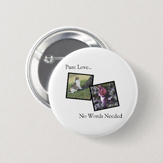 Customizable Pet Pin Button 缶バッジ (正面&裏面)