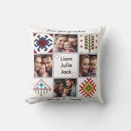 Customizable Photo Blanket Collage クッション