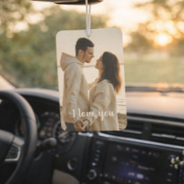 Customizable Photo 'I Love You' Valentine's Day  カーエアーフレッシュナー