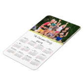 Customizable Photo Name 2026 Calendar マグネット (左側)