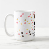 Customizable Photo & Name Pet Lover Mug  コーヒーマグカップ (左)