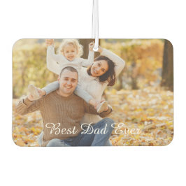 Customizable Photo & Text 'Best Dad Ever' Keepsake カーエアーフレッシュナー