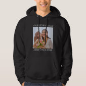 Customizable Photo & Text Hoodie, Your Design Here パーカ (正面)