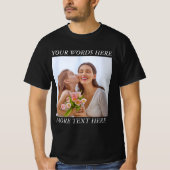 Customizable Photo & Text Tee — Your Design Here Tシャツ (正面)
