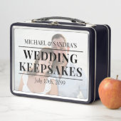 Customizable Photo Wedding Keepsakes Metallic Box メタルランチボックス (インサイチュ)