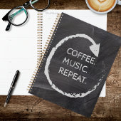 Customizable Phrase Coffee. Music. Repeat. プランナー手帳