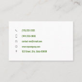 Customizable physical therapist physio chiro 名刺 (裏面)