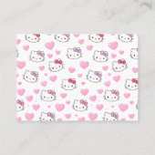 Customizable Pink Business Card for Pet Sitter 名刺 (裏面)