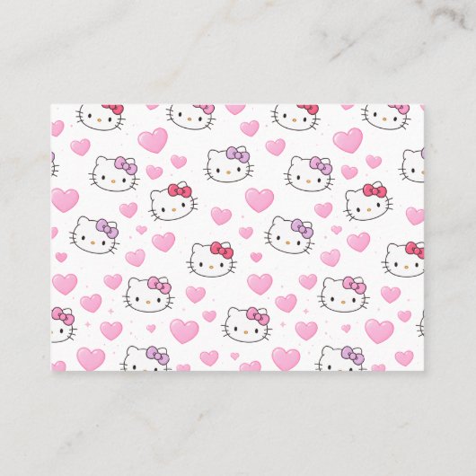 Customizable Pink Business Card for Pet Sitter 名刺 (裏面)