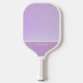 Customizable Pink Diamond Pattern Pickleball ピックルボールラケット (裏面)