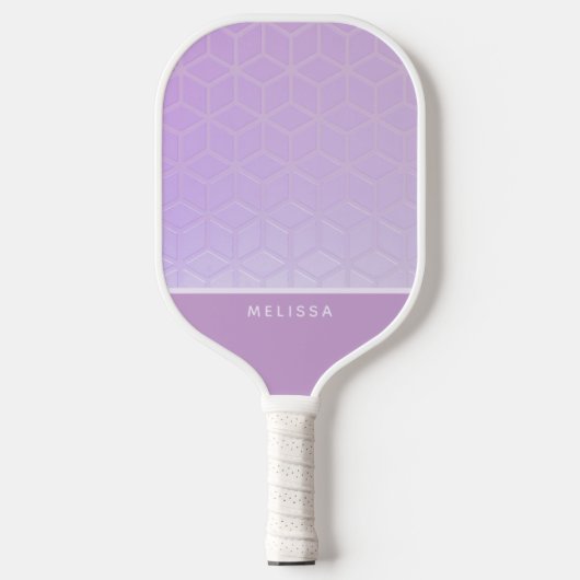 Customizable Pink Diamond Pattern Pickleball ピックルボールラケット (正面)