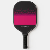 Customizable Pink Diamond Pattern Pickleball ピックルボールラケット (正面)