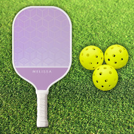 Customizable Pink Diamond Pattern Pickleball ピックルボールラケット