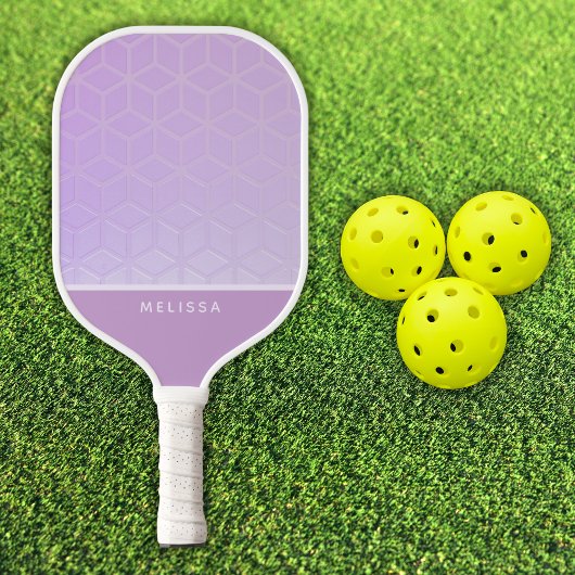 Customizable Pink Diamond Pattern Pickleball ピックルボールラケット