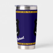 Customizable Police Tribute Design with Badge 保温保冷タンブラー (右面)