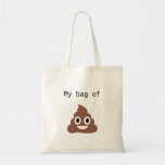 Customizable Poo Emoji Tote トートバッグ<br><div class="desc">This humorous print makes the perfect gift for your funny friends. It makes the perfect gift for any occasion. Be sure to customize the product text and color to your liking.</div>