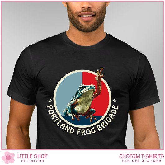 Customizable Portland Frog Protest T-Shirt Tシャツ