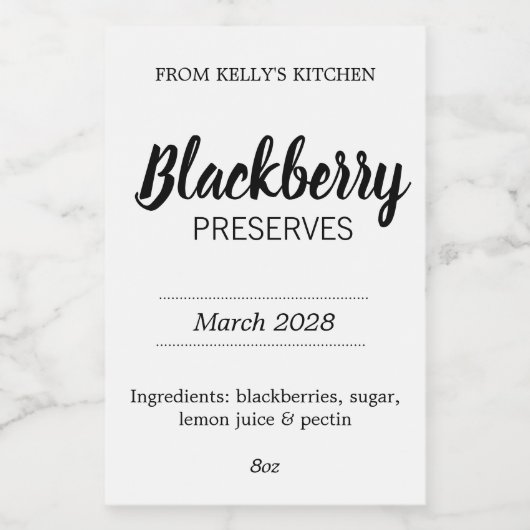 Customizable Preserves BL_02sq Square Sticker フードラベル (シングルラベル)