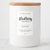 Customizable Preserves BL_02sq Square Sticker フードラベル (正面)