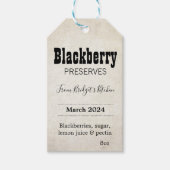 Customizable Preserves BL_04sq Square Sticker ギフトタグ (正面)