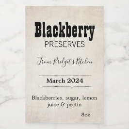 Customizable Preserves BL_04sq Square Sticker フードラベル