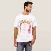 Customizable Princess Birthday T-Shirt for Dad Tシャツ (正面フル)
