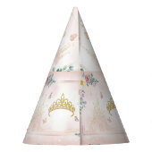Customizable Princess Castle Birthday Party Hat パーティーハット (裏面)