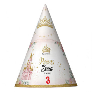 Customizable Princess Castle Birthday Party Hat パーティーハット