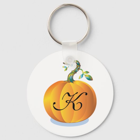 Customizable Pumpkin Initial K キーホルダー (正面)