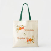  Customizable Pumpkin Spice Autumn Tote Bag トートバッグ (正面)
