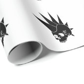 Customizable Punk Jawless Skull Version 2 ラッピングペーパー (ロールコーナー)