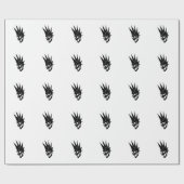 Customizable Punk Skull Version 2 ラッピングペーパー (フラット)