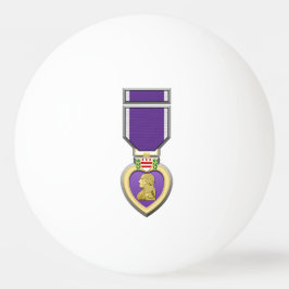Customizable Purple Heart Medal 卓球ボール
