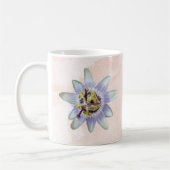 Customizable Purple Passion Flower コーヒーマグカップ (左)