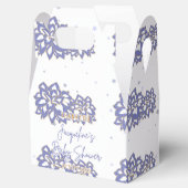 Customizable Purple theme baby shower フェイバーボックス (オープン)