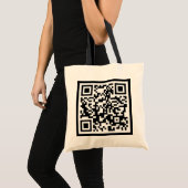 customizable QR code トートバッグ (正面(商品))