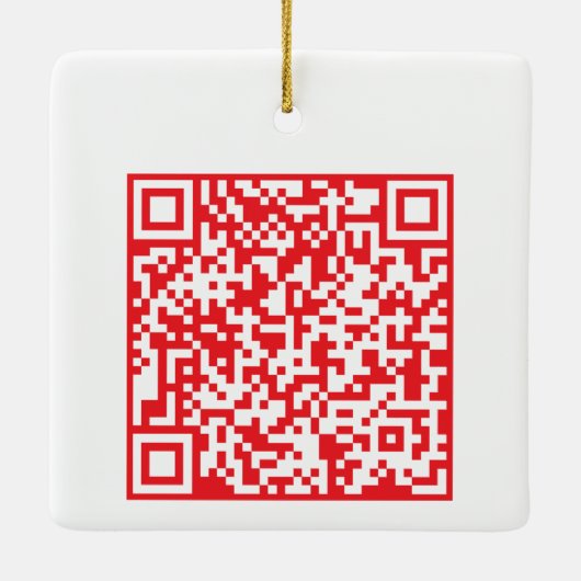 Customizable QR code Double Sided Two Code セラミックオーナメント (裏面)