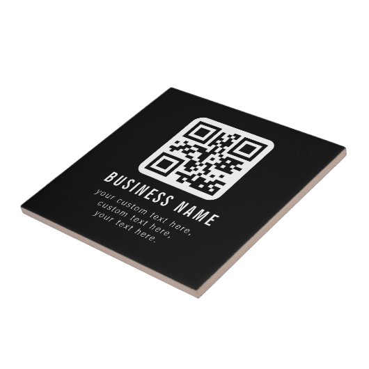 Customizable QR Code & Editable Text Design タイル (側面)