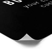 Customizable QR Code & Editable Text Design ポスター (角)