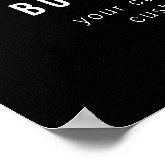 Customizable QR Code & Editable Text Design ポスター (角)