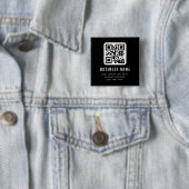 Customizable QR Code & Editable Text Design 缶バッジ (インサイチュ)