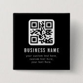 Customizable QR Code & Editable Text Design 缶バッジ (正面)