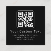 Customizable QR Code & Editable Text Template エンクロージャーカード (正面)