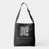Customizable QR Code & Editable Text Template クロスボディバッグ (裏面)