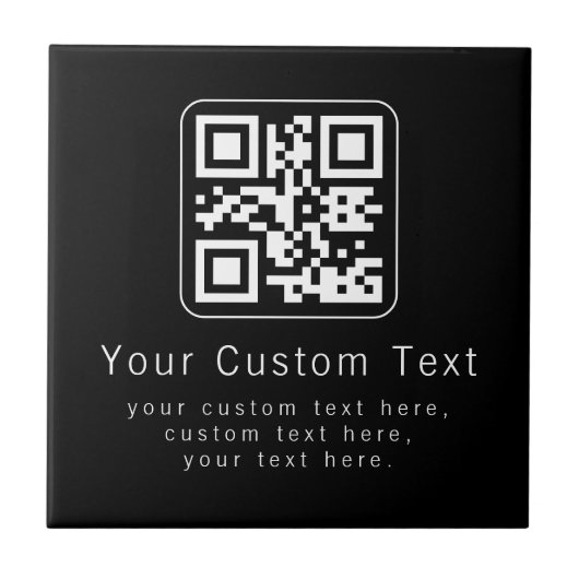Customizable QR Code & Editable Text Template タイル (正面)