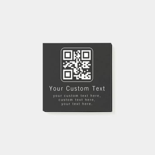 Customizable QR Code & Editable Text Template ポストイット (正面)