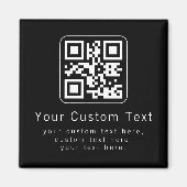 Customizable QR Code & Editable Text Template マグネット (正面)