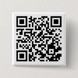 Customizable QR Code Square Button for Any Purpose 缶バッジ