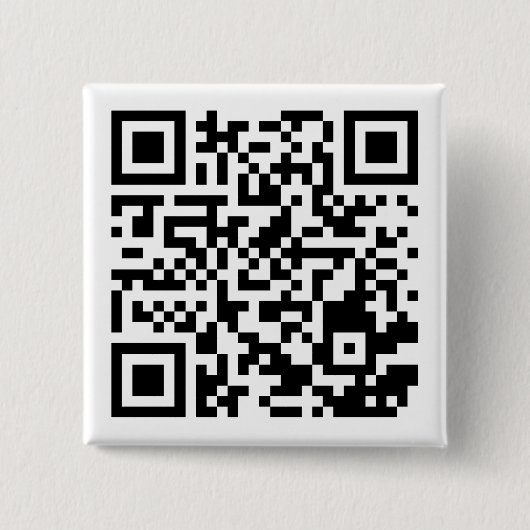Customizable QR Code Square Button for Any Purpose 缶バッジ (正面)