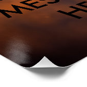 Customizable Quote Frost Flakes Morning Sunrise ポスター (コーナー)